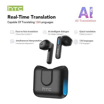 Language Translator Earbuds  NE49 TWS Low Latency Gaming Earphones Bluetooth Hifi Stereo Sound HD Call with Mic