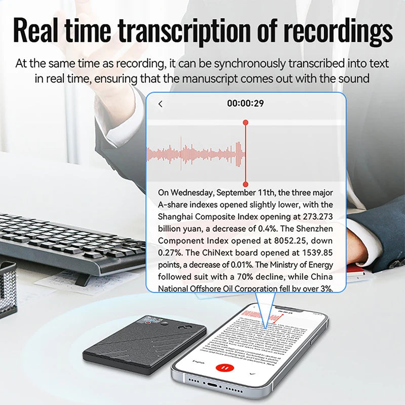 AI Voice Recorder Chatgpt APP Control Audio Mind Map Real Time Transcription, Summary, Translation Phone Calls Recording
