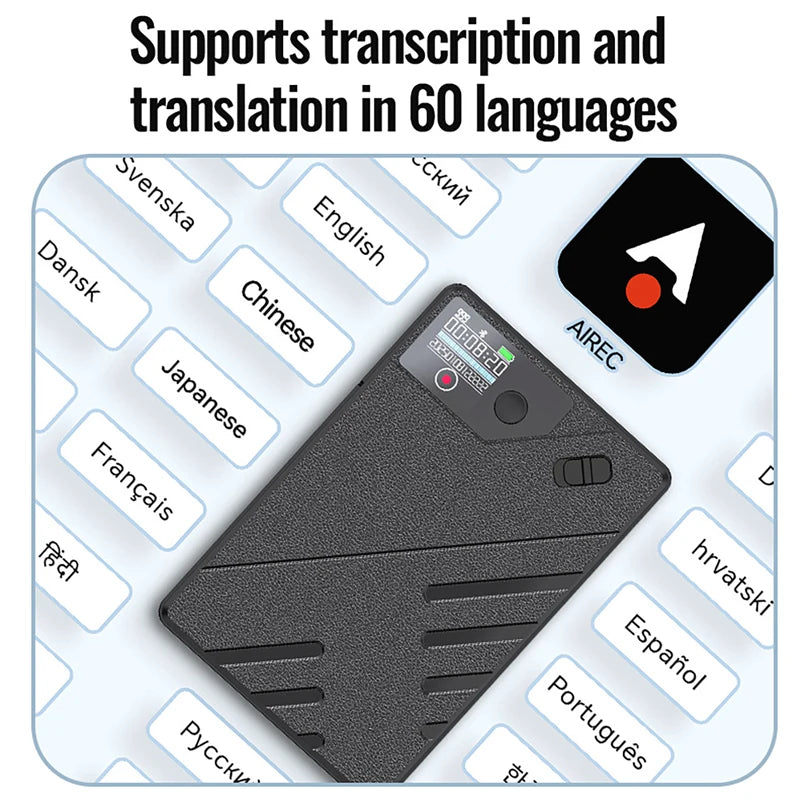 AI Voice Recorder Chatgpt APP Control Audio Mind Map Real Time Transcription, Summary, Translation Phone Calls Recording
