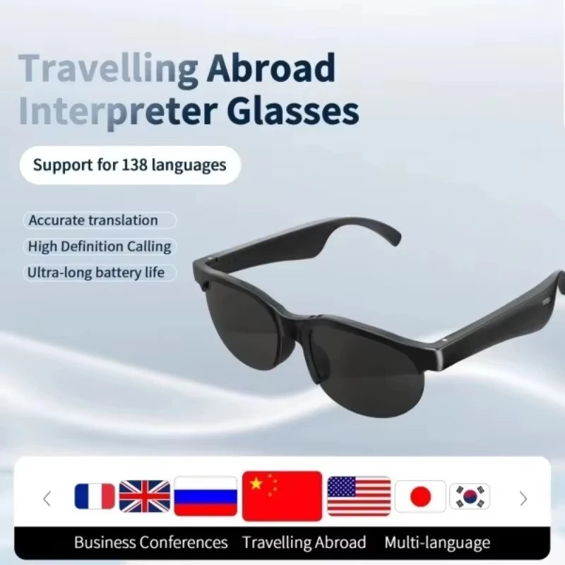 Smart AI Glasses Vedio Photo Bluetooth Conversation Translation Recording Listening to Music Smart Sunglasses 8K 2400MP 