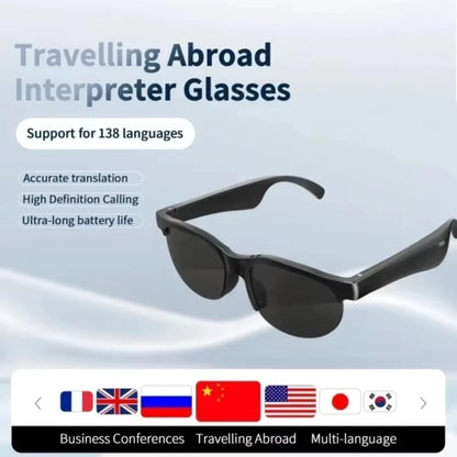 Smart AI Glasses Vedio Photo Bluetooth Conversation Translation Recording Listening to Music Smart Sunglasses 8K 2400MP 