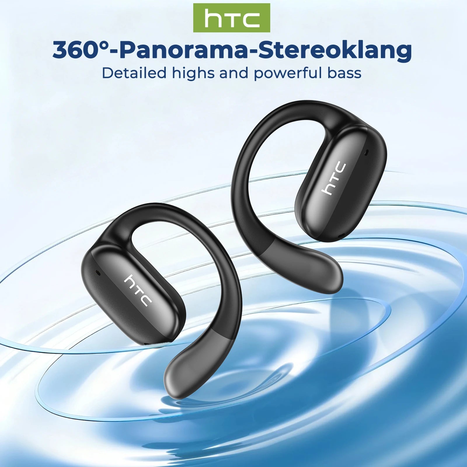 Wireless Earphones Bluetooth LED Touch Screen AI Translate Earbuds Hifi Sound HD Call Headphones Bone Conduction