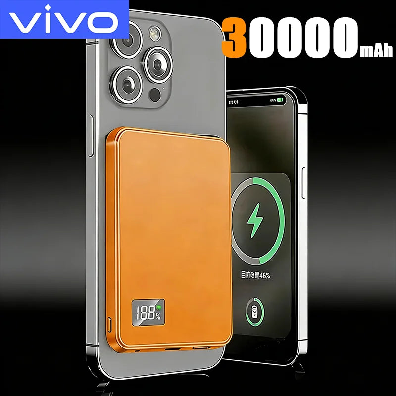 50000Mah Ultra Thin Power Bank for Magsafe Magnetic Wireless Fast Charging Macsafe Portable Battery for Iphone Xiaomi