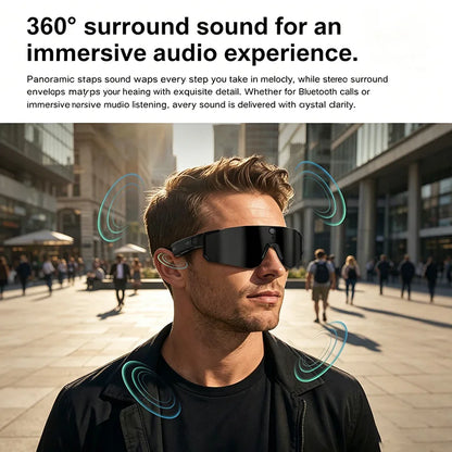 AI Smart Glasses Camera Recording anti Shake Windproof Goggles for Bicycle Riding Outdoor Cycling Sports