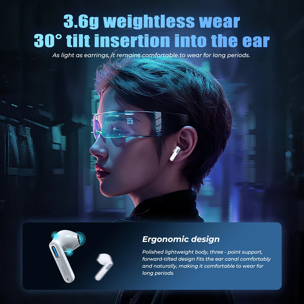Language Translator Earbuds  NE49 TWS Low Latency Gaming Earphones Bluetooth Hifi Stereo Sound HD Call with Mic